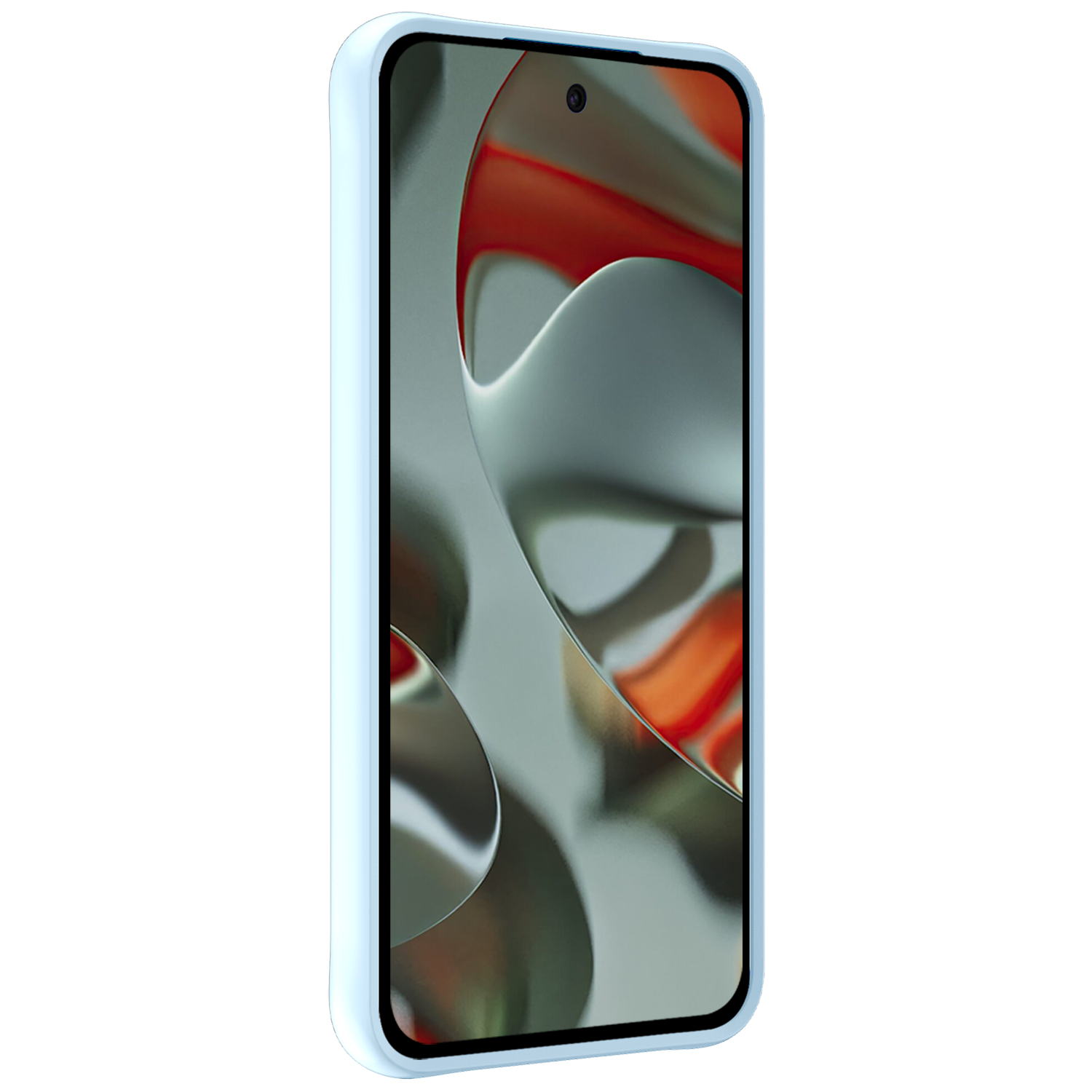 Forterra Hoesje Geschikt voor Google Pixel 9 Hoesje Siliconen Case Hoes - Hoes Geschikt voor Google Pixel 9 Hoes Cover Case - Lichtblauw