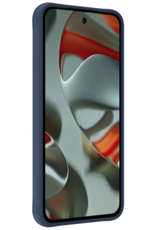 Forterra Hoesje Geschikt voor Google Pixel 9 Hoesje Siliconen Case Hoes - Hoes Geschikt voor Google Pixel 9 Hoes Cover Case - Donkerblauw
