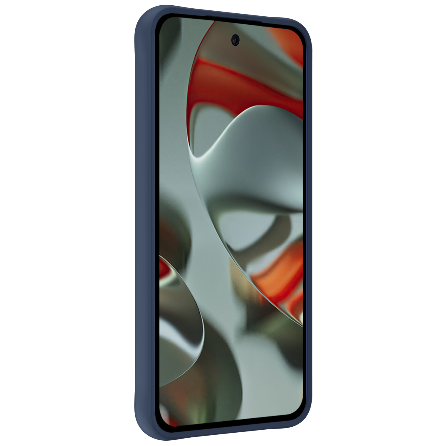 Forterra Hoesje Geschikt voor Google Pixel 9 Hoesje Siliconen Case Hoes - Hoes Geschikt voor Google Pixel 9 Hoes Cover Case - Donkerblauw
