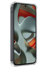 Forterra Hoesje Geschikt voor Google Pixel 9 Hoesje Siliconen Shock Proof Case Hoes Met 2x Screenprotector - Hoes Geschikt voor Google Pixel 9 Hoes Cover Case Shockproof - Transparant