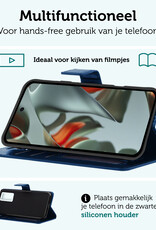 Forterra Hoesje Geschikt voor Google Pixel 9 Pro Hoesje Book Case Hoes Portemonnee Cover Walletcase Met Screenprotector - Hoes Geschikt voor Google Pixel 9 Pro Hoes Bookcase Hoesje - Donkerblauw