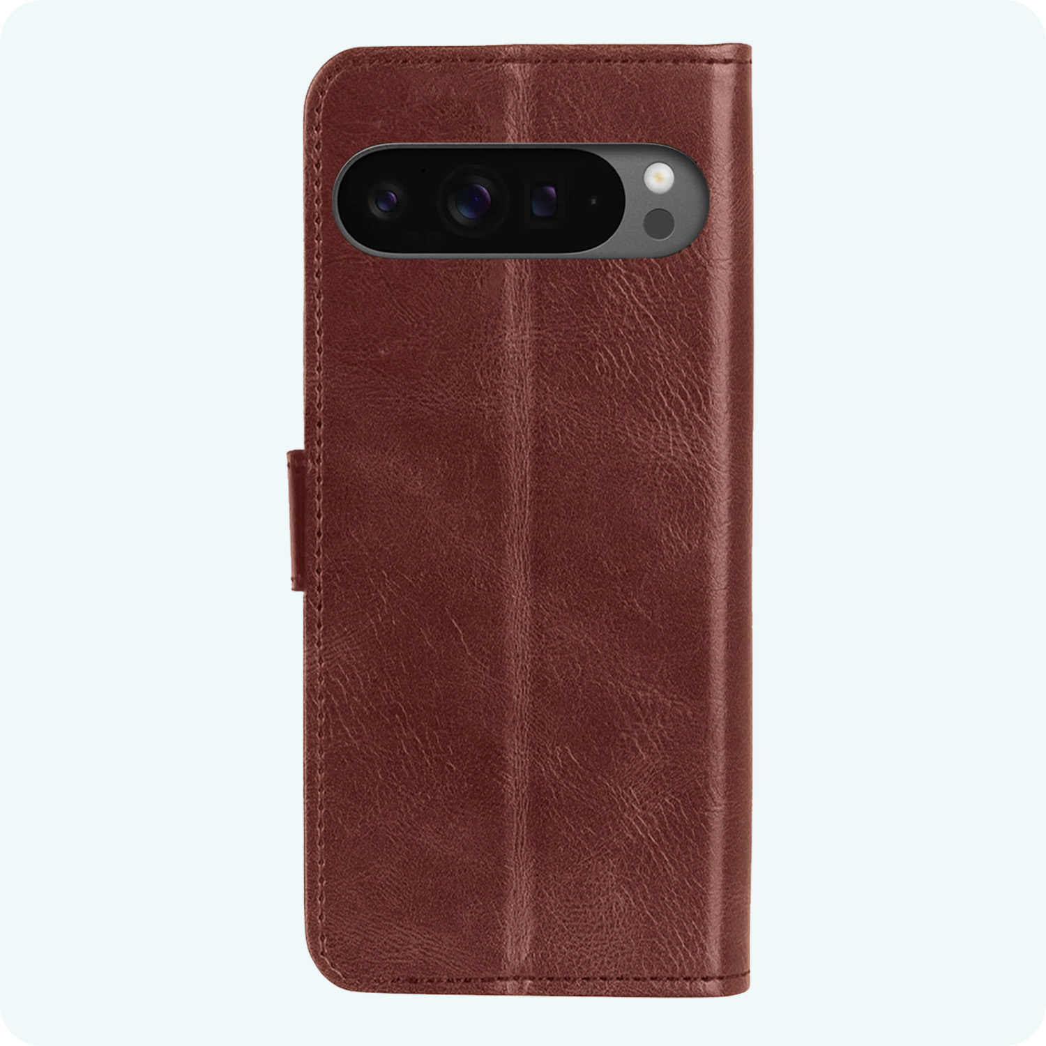 Forterra Hoesje Geschikt voor Google Pixel 9 Pro Hoesje Book Case Hoes Portemonnee Cover Walletcase Met Screenprotector - Hoes Geschikt voor Google Pixel 9 Pro Hoes Bookcase Hoesje - Bruin