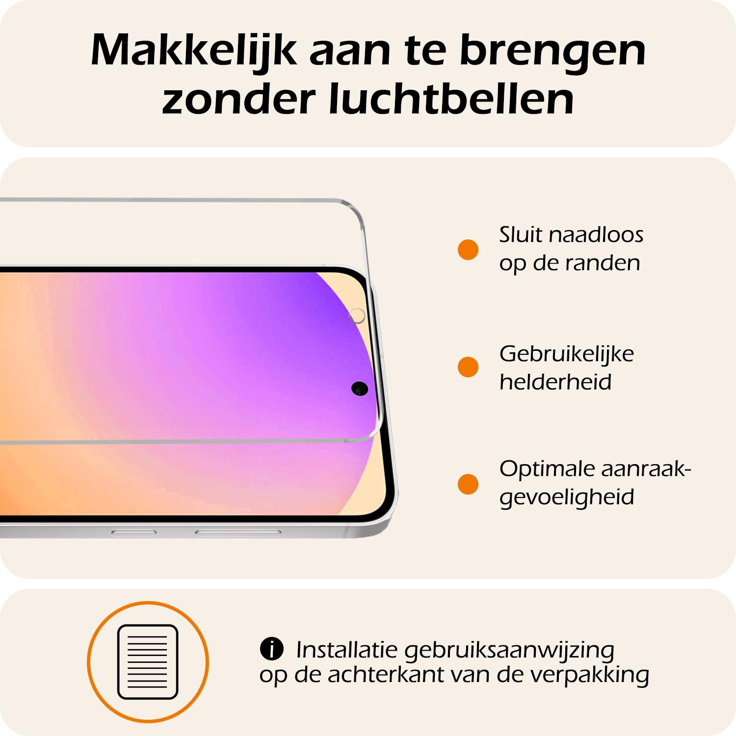 Nomfy Hoesje Geschikt voor Samsung S24 FE Hoes Bookcase Flipcase Book Cover Met Screenprotector - Hoes Geschikt voor Samsung Galaxy S24 FE Hoesje Book Case - Rosé goud