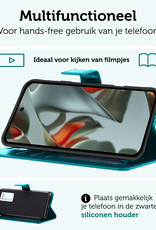 Forterra Hoesje Geschikt voor Google Pixel 9 Pro Hoesje Book Case Hoes Portemonnee Cover Walletcase - Hoes Geschikt voor Google Pixel 9 Pro Hoes Bookcase Hoesje - Turquoise