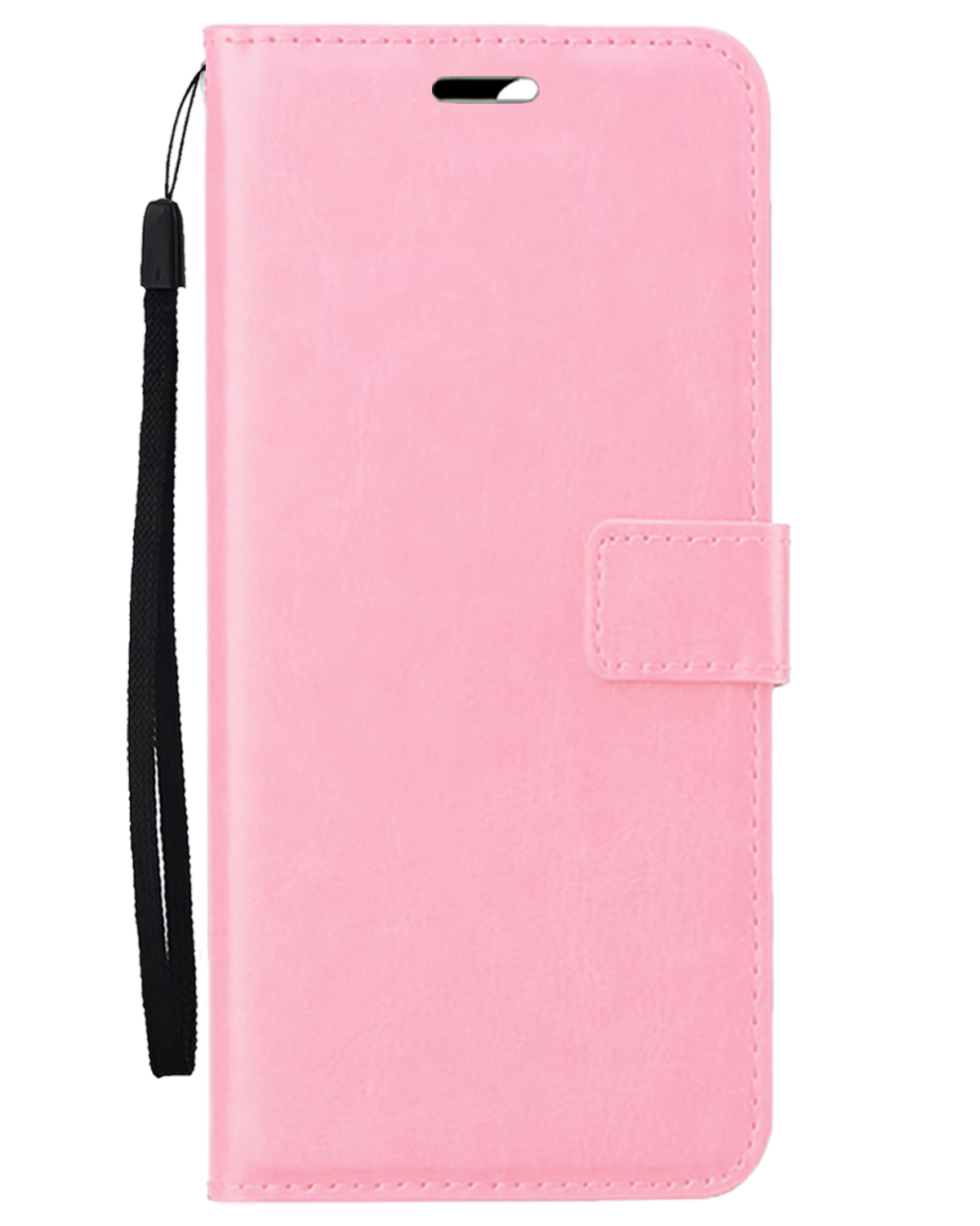 BASEY. Hoes Geschikt voor Samsung A16 Hoesje Bookcase Hoes Flip Case Book Cover - Hoesje Geschikt voor Samsung Galaxy A16 Hoes Book Case Hoesje - Lichtroze
