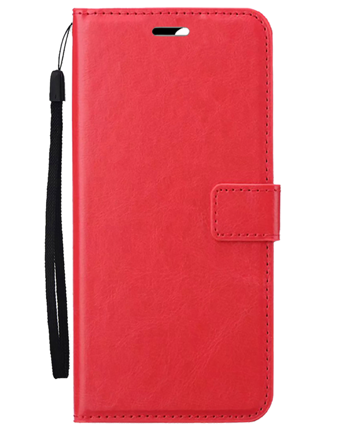 BASEY. Hoes Geschikt voor Samsung A16 Hoesje Bookcase Hoes Flip Case Book Cover - Hoesje Geschikt voor Samsung Galaxy A16 Hoes Book Case Hoesje - Rood