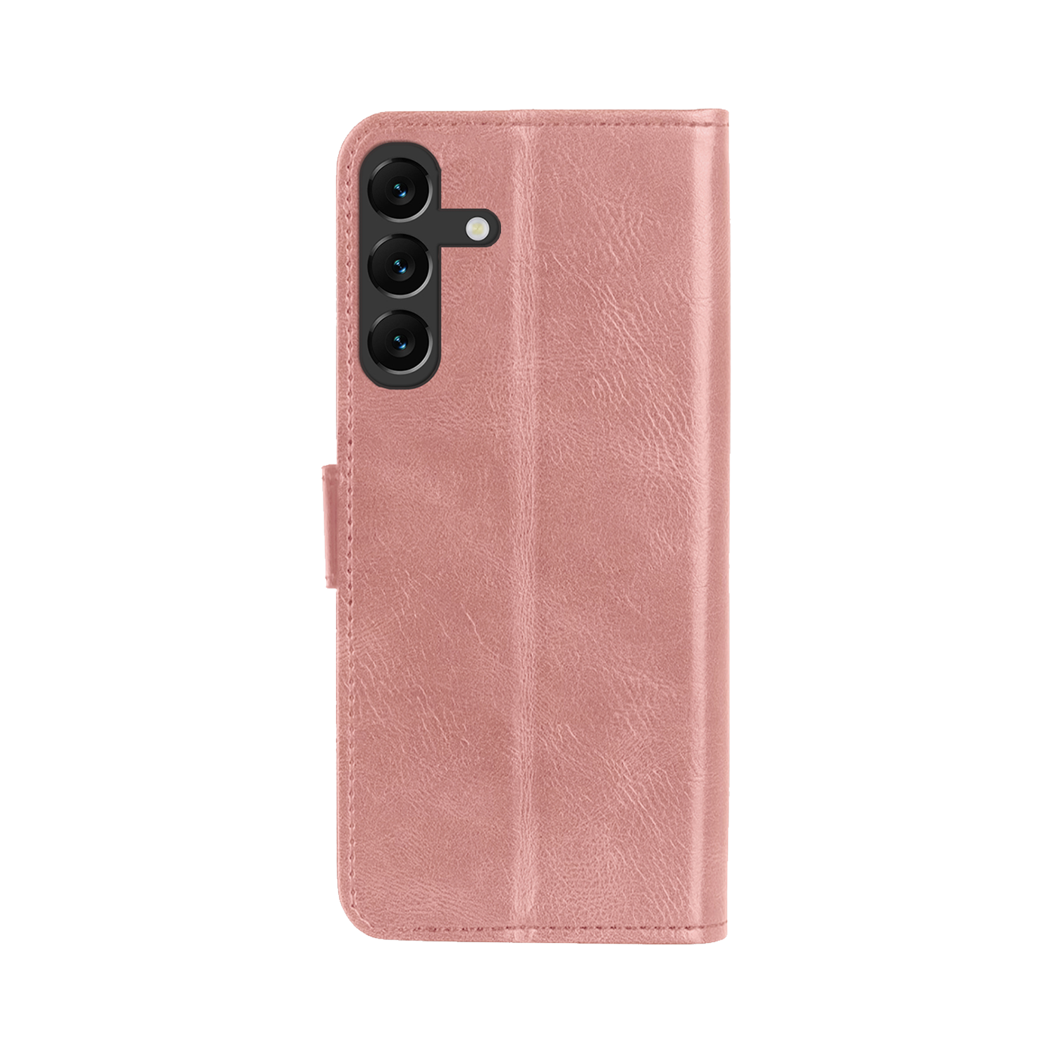 BASEY. Hoes Geschikt voor Samsung A16 Hoesje Bookcase Hoes Flip Case Book Cover - Hoesje Geschikt voor Samsung Galaxy A16 Hoes Book Case Hoesje - Rosé goud