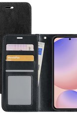 NoXx Hoes Geschikt voor Samsung S24 FE Hoesje Book Case Hoes Flip Cover Wallet Bookcase - Zwart