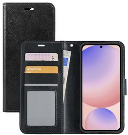 NoXx NoXx Samsung Galaxy S24 FE Hoesje Bookcase - Zwart