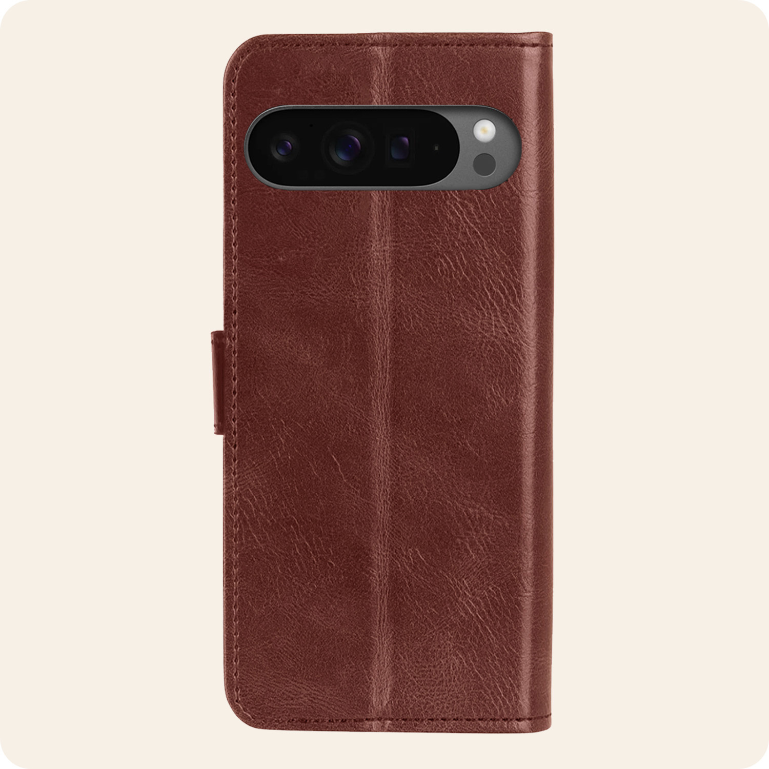 Nomfy Hoesje Geschikt voor Google Pixel 9 Pro Hoesje Book Case Hoes Portemonnee Cover Walletcase - Hoes Geschikt voor Google Pixel 9 Pro Hoes Bookcase Hoesje - Bruin