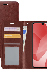 NoXx Hoes Geschikt voor Samsung A16 Hoesje Book Case Hoes Flip Cover Wallet Bookcase - Bruin