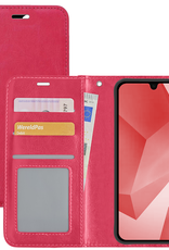 NoXx Hoes Geschikt voor Samsung A16 Hoesje Book Case Hoes Flip Cover Wallet Bookcase - Donkerroze