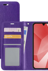 NoXx Hoes Geschikt voor Samsung A16 Hoesje Book Case Hoes Flip Cover Wallet Bookcase - Paars