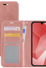 NoXx Hoes Geschikt voor Samsung A16 Hoesje Book Case Hoes Flip Cover Wallet Bookcase - Rosé goud
