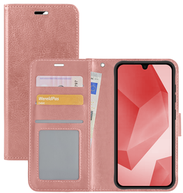 NoXx NoXx Samsung Galaxy A16 Hoesje Bookcase - Rose Goud