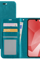 NoXx Hoes Geschikt voor Samsung A16 Hoesje Book Case Hoes Flip Cover Wallet Bookcase - Turquoise