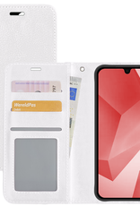 NoXx Hoes Geschikt voor Samsung A16 Hoesje Book Case Hoes Flip Cover Wallet Bookcase - Wit