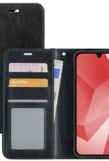 NoXx Hoes Geschikt voor Samsung A16 Hoesje Book Case Hoes Flip Cover Wallet Bookcase - Zwart