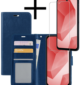 NoXx NoXx Samsung Galaxy A16 Hoesje Bookcase Met Screenprotector - Donkerblauw