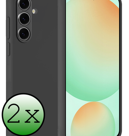 BASEY. BASEY. Samsung Galaxy S24 FE Hoesje Siliconen - Zwart - 2 PACK