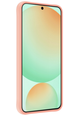 BASEY. Hoes Geschikt voor Samsung S24 FE Hoesje Siliconen Back Cover Case - Hoesje Geschikt voor Samsung Galaxy S24 FE Hoes Cover Hoesje - Perzik - 2 Stuks