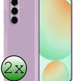 BASEY. BASEY. Samsung Galaxy S24 FE Hoesje Siliconen - Lila - 2 PACK