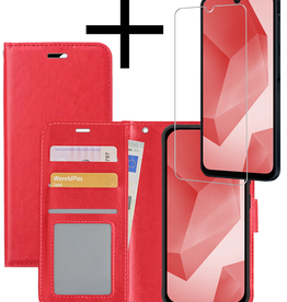 NoXx NoXx Samsung Galaxy A16 Hoesje Bookcase Met Screenprotector - Rood