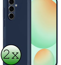 BASEY. BASEY. Samsung Galaxy S24 FE Hoesje Siliconen - Donkerblauw - 2 PACK