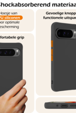 Nomfy Hoesje Geschikt voor Google Pixel 9 Pro Hoesje Siliconen Case Hoes - Hoes Geschikt voor Google Pixel 9 Pro Hoes Cover Case - Zwart