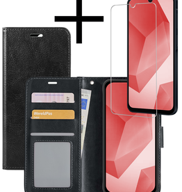 NoXx NoXx Samsung Galaxy A16 Hoesje Bookcase Met Screenprotector - Zwart