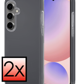 NoXx NoXx Samsung Galaxy S24 FE Hoesje Siliconen - Transparant - 2 PACK