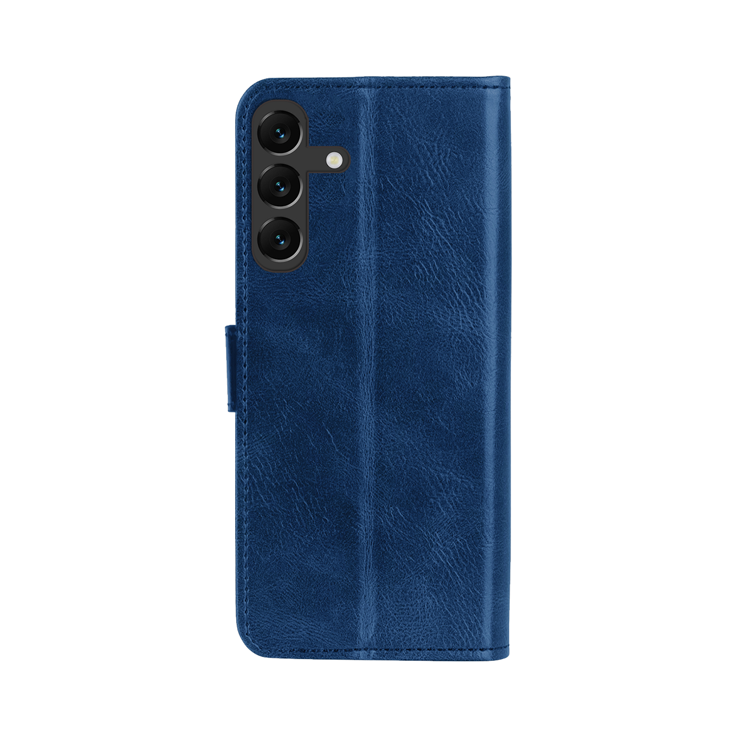 NoXx Hoes Geschikt voor Samsung A16 Hoesje Book Case Hoes Flip Cover Wallet Bookcase Met 2x Screenprotector - Donkerblauw