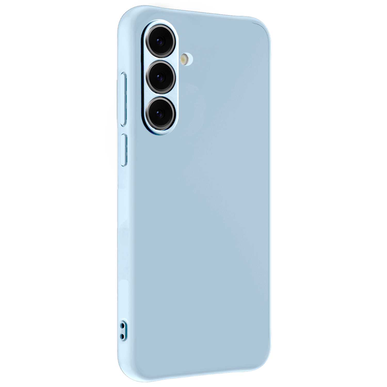 NoXx Hoes Geschikt voor Samsung S24 FE Hoesje Cover Siliconen Back Case Hoes - Lichtblauw - 2 PACK