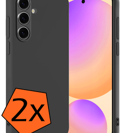 Nomfy Nomfy Samsung Galaxy S24 FE Hoesje Siliconen - Zwart - 2 PACK