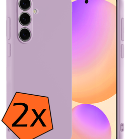 Nomfy Nomfy Samsung Galaxy S24 FE Hoesje Siliconen - Lila - 2 PACK