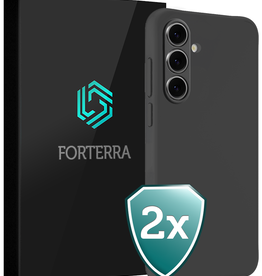 Forterra Forterra Samsung Galaxy S24 FE Hoesje Siliconen - Zwart - 2 PACK