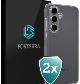 Forterra Forterra Samsung Galaxy S24 FE Hoesje Siliconen - Transparant - 2 PACK