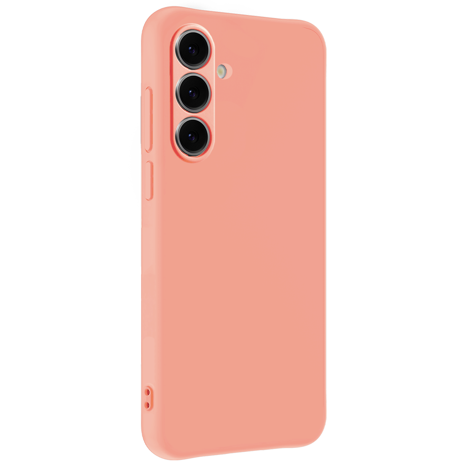 Forterra Hoesje Geschikt voor Samsung S24 FE Case Siliconen Hoes - Hoes Geschikt voor Samsung Galaxy S24 FE Hoesje Back Cover - Perzik - 2 PACK