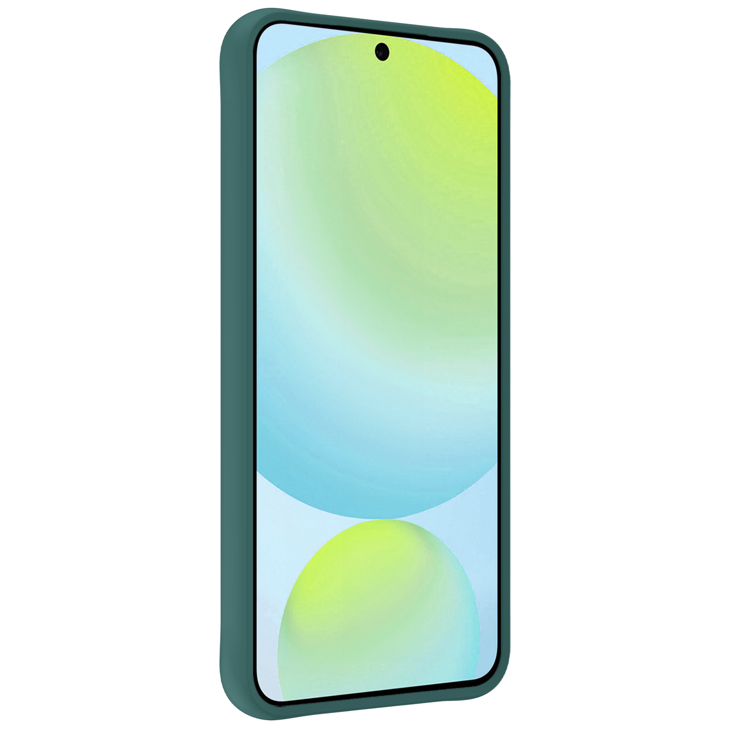 Forterra Hoesje Geschikt voor Samsung S24 FE Case Siliconen Hoes - Hoes Geschikt voor Samsung Galaxy S24 FE Hoesje Back Cover - Donkergroen - 2 PACK