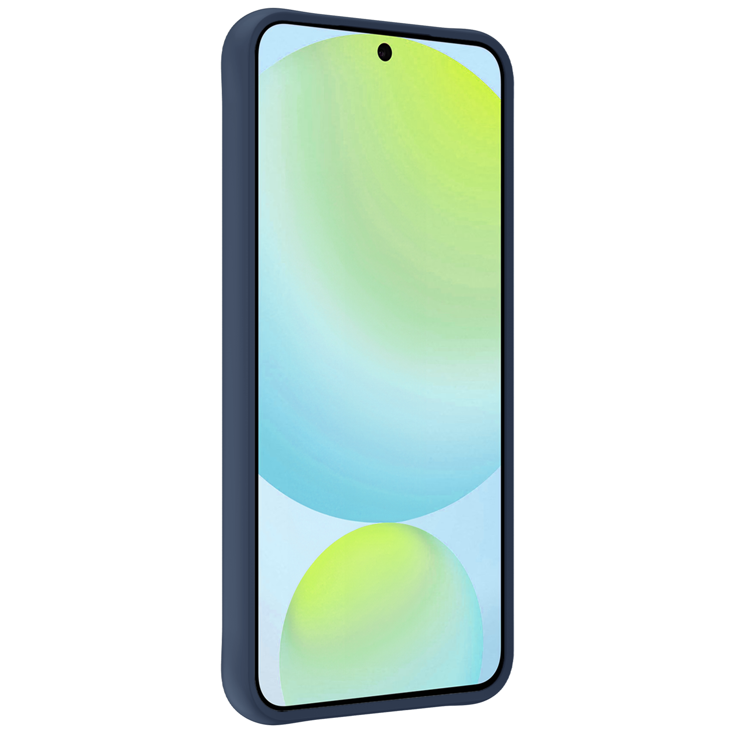 Forterra Hoesje Geschikt voor Samsung S24 FE Case Siliconen Hoes - Hoes Geschikt voor Samsung Galaxy S24 FE Hoesje Back Cover - Donkerblauw - 2 PACK