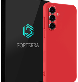 Forterra Forterra Samsung Galaxy S24 FE Hoesje Siliconen - Rood