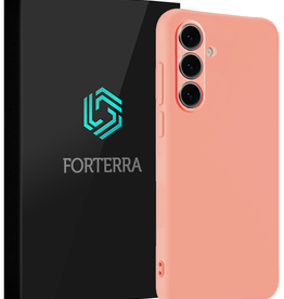 Forterra Forterra Samsung Galaxy S24 FE Hoesje Siliconen - Perzik