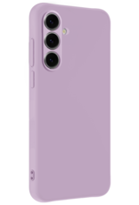 Forterra Hoesje Geschikt voor Samsung S24 FE Case Siliconen Hoes - Hoes Geschikt voor Samsung Galaxy S24 FE Hoesje Back Cover - Lila