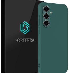 Forterra Forterra Samsung Galaxy S24 FE Hoesje Siliconen - Donkergroen