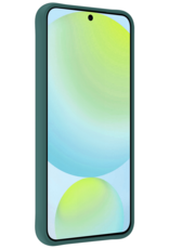 Forterra Hoesje Geschikt voor Samsung S24 FE Case Siliconen Hoes - Hoes Geschikt voor Samsung Galaxy S24 FE Hoesje Back Cover - Donkergroen