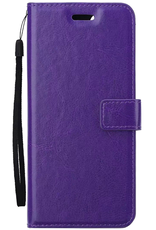 Nomfy Hoesje Geschikt voor Samsung A16 Hoes Bookcase Flipcase Book Cover - Hoes Geschikt voor Samsung Galaxy A16 Hoesje Book Case - Paars