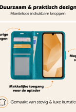 Nomfy Hoesje Geschikt voor Samsung A16 Hoes Bookcase Flipcase Book Cover - Hoes Geschikt voor Samsung Galaxy A16 Hoesje Book Case - Turquoise