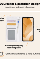 Nomfy Hoesje Geschikt voor Samsung A16 Hoes Bookcase Flipcase Book Cover - Hoes Geschikt voor Samsung Galaxy A16 Hoesje Book Case - Wit