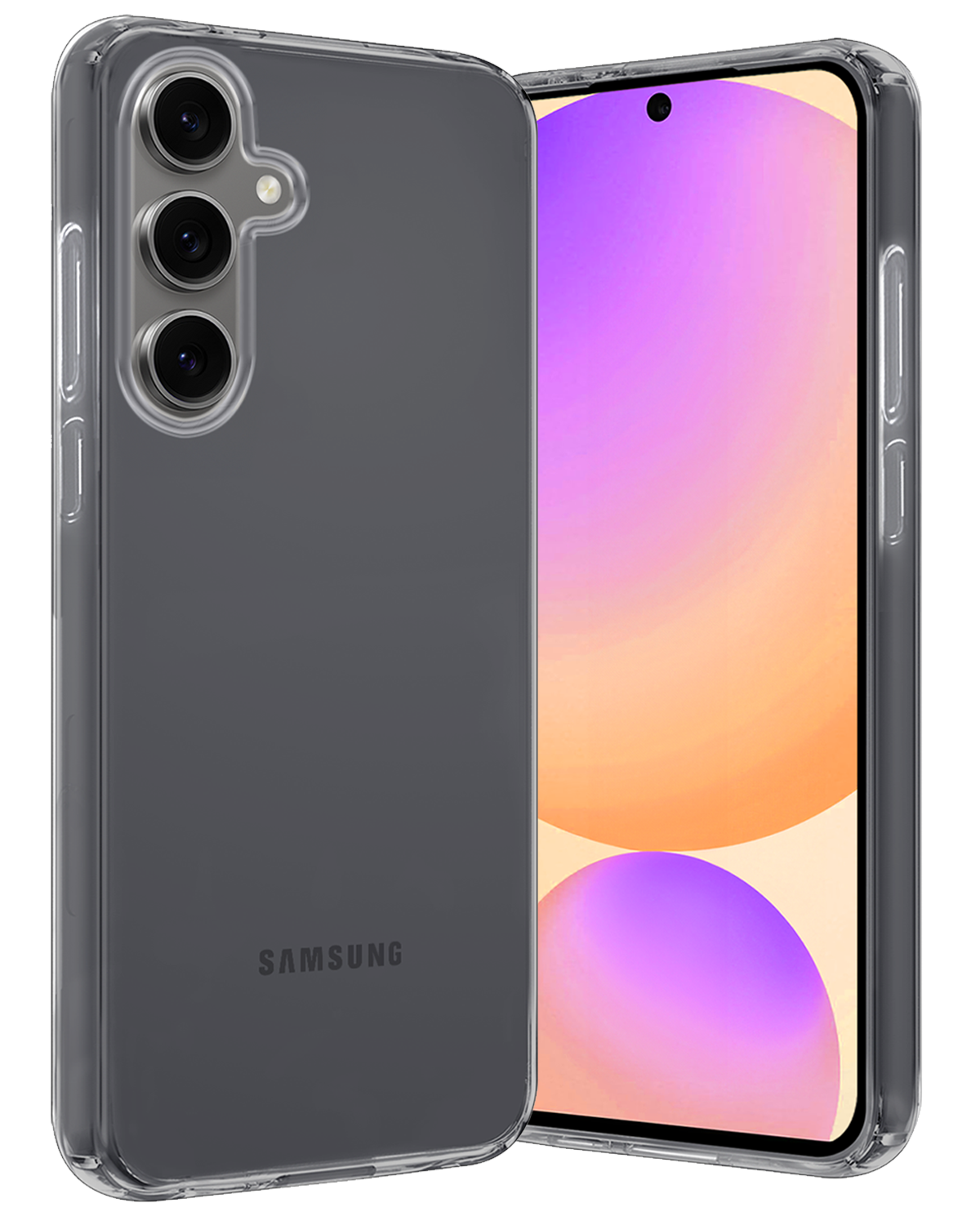 Nomfy Hoesje Geschikt voor Samsung S24 FE Hoesje Siliconen Cover Case - Hoes Geschikt voor Samsung Galaxy S24 FE Hoes Back Case - Transparant