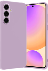 Nomfy Hoesje Geschikt voor Samsung S24 FE Hoesje Siliconen Cover Case - Hoes Geschikt voor Samsung Galaxy S24 FE Hoes Back Case - Lila